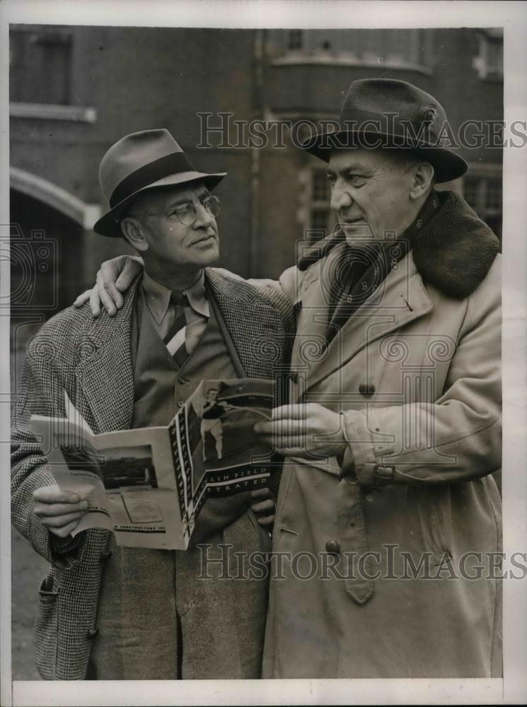 1939 Press Photo Coaches Harry Hillman of Dartmouth and Lawson Robertson of Penn - Historic Images
