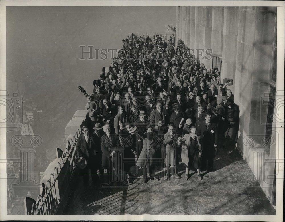 1933 Press Photo The RCA Building Rockefeller Center American Society of CIvil - Historic Images