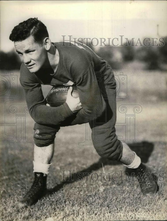 1935 Press Photo Atlanta U football, RB Shorty Roberts - nea12530 - Historic Images