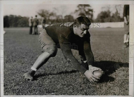 1935 Press Photo Felix Gangemi, guard for Fordham University football squad - Historic Images