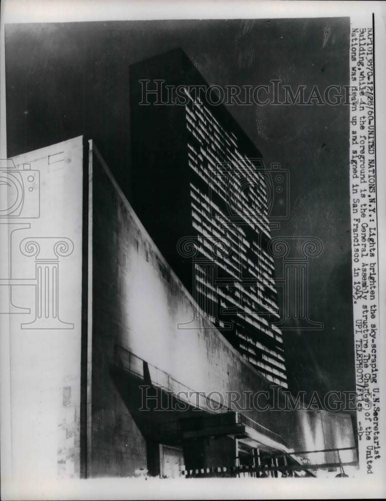 1960 Press Photo United Nations General Assembly Building in NYC - nea17333 - Historic Images