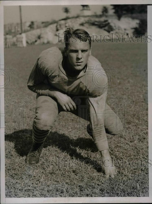 1936 Press Photo Arthur Raduilas Candidate For Columbia University End - Historic Images