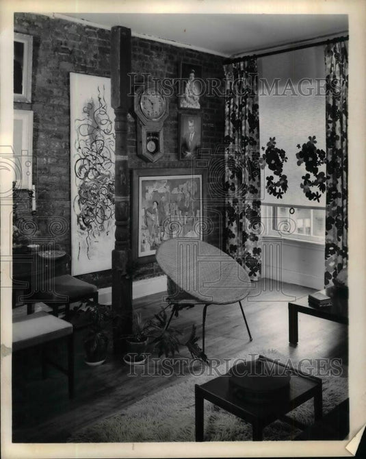 1963 Press Photo Home Decorations and furnishings - nea17294 - Historic Images