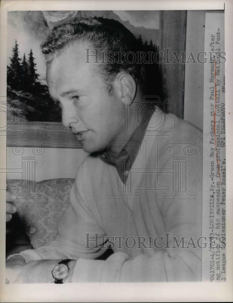 1963 Press Photo Green Bay Packers, Paul Hornung - nea18316 - Historic Images
