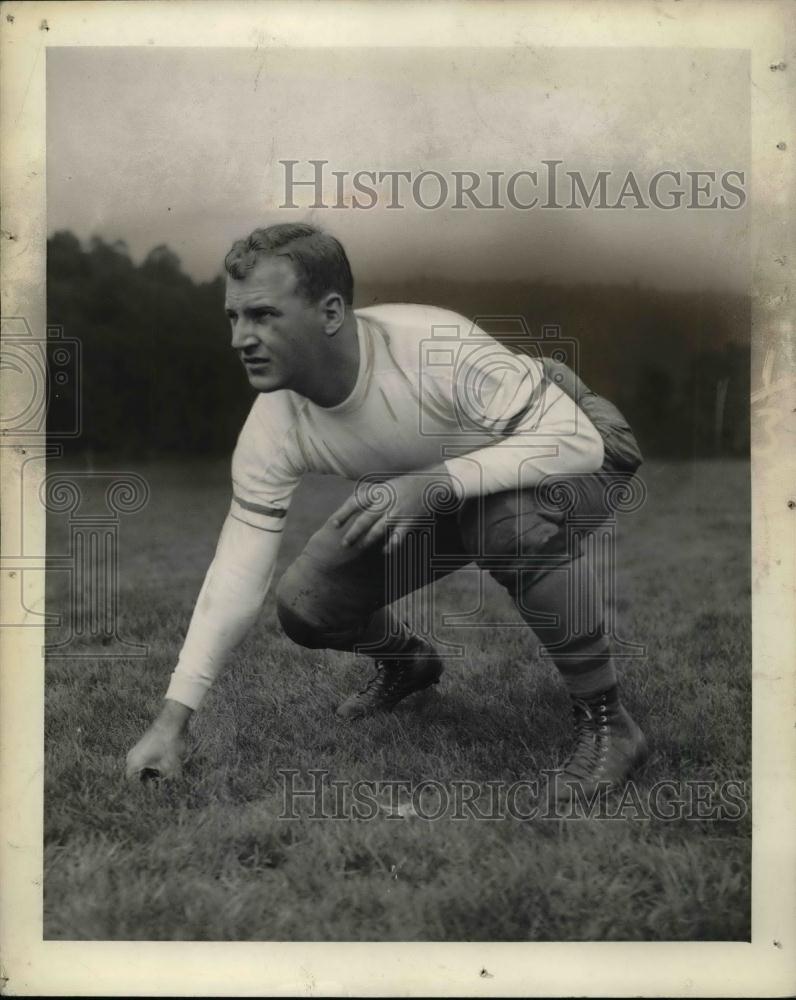 1935 Press Photo Pittsburgh University Dante Dalle On Field During Practice - Historic Images