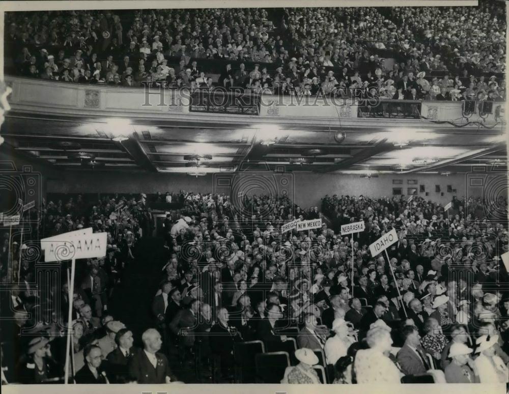 1938 Press Photo Delegates at Townsend Natl Convention - nea17097 - Historic Images