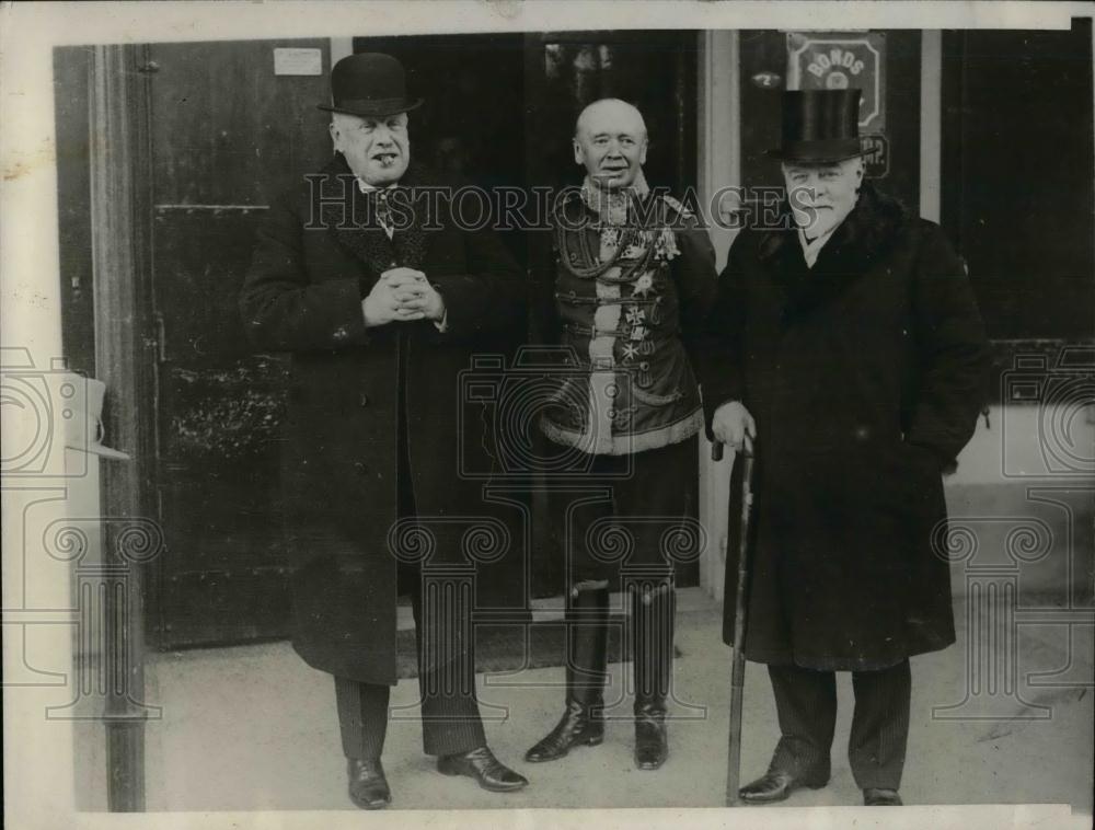 1929 Press Photo Prince Von Der Leyen, Prince Werningerode, Prince Von Ratibor - Historic Images