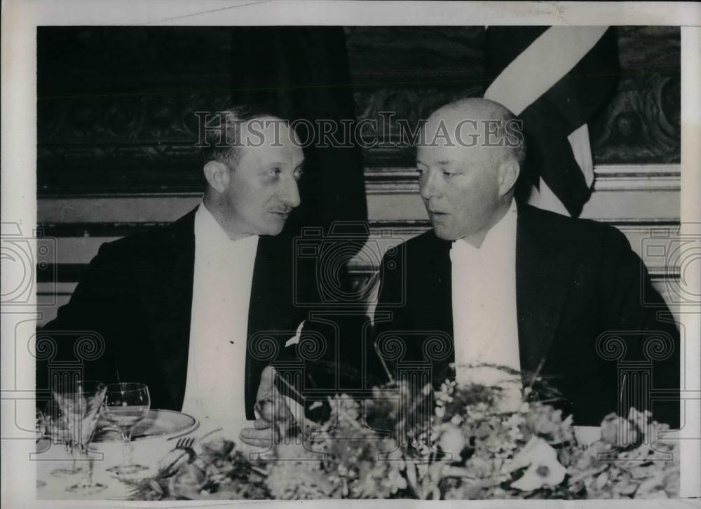 1938 Press Photo U.S. Amb. William Bullitt to France talked with George Bonnet. - Historic Images