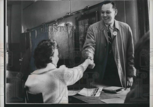 1962 Press Photo Congressional Candidate Robert A Taft Campaigns - nea26665 - Historic Images