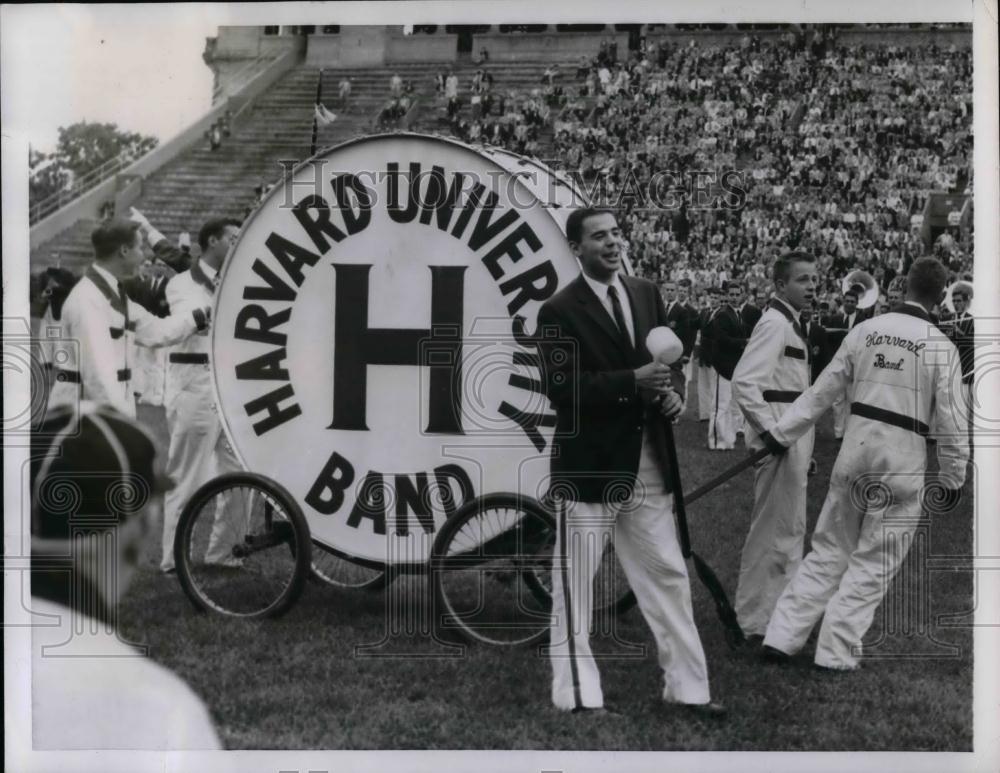 1955 Press Photo Harvard University&#39;s New Giant Bass Drum, largest playable drum - Historic Images