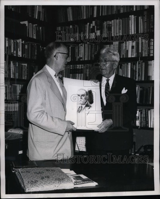 1960 Press Photo Print of Sec of State Charles Evans Hughes Given to Stoughton - Historic Images