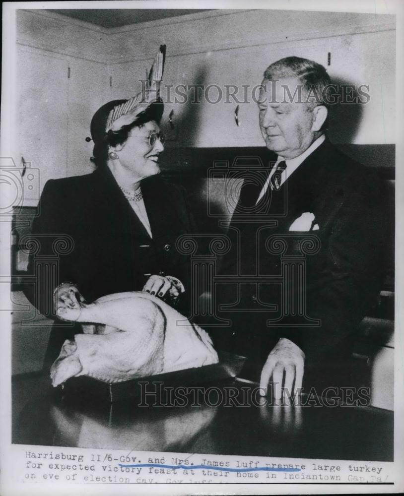 1950 Press Photo Gov. &amp; Mrs. James Duff at Inciantown - nea22126 - Historic Images