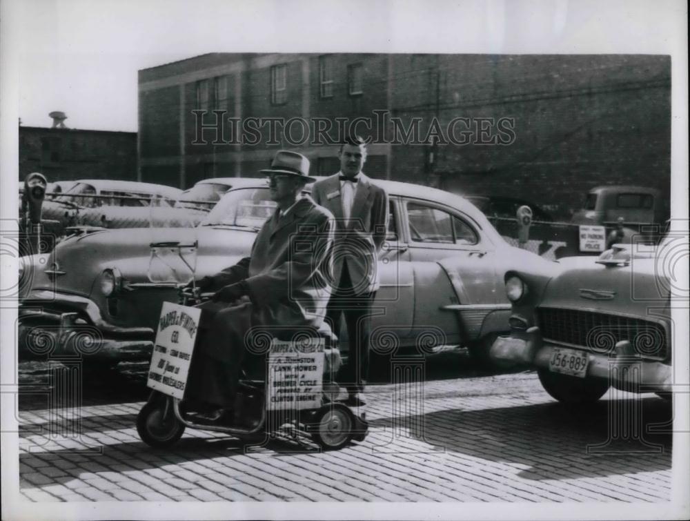 1956 Press Photo H. H. Lindemann, Pres. Iowa Retail Hardware Dealers Assn. - Historic Images