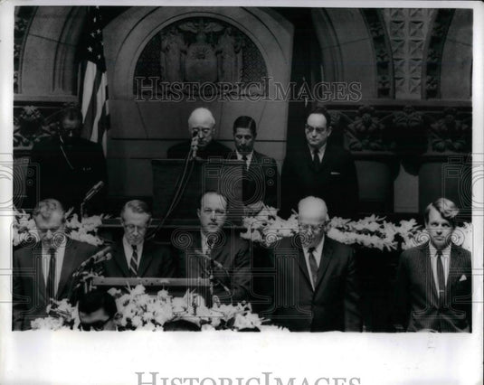 1967 Press Photo Francis Cardinal Spellman, Archbishop of New York, John Lomenzo - Historic Images