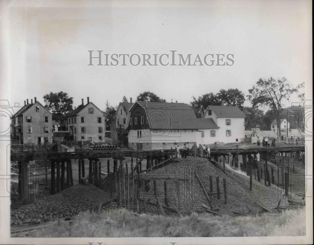 1939 Press Photo Fire destroyed Coal Pocket and 7 Dwellings leaving 86 homeless - Historic Images