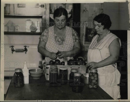1931 Press Photo Mrs John Kulka & Mrs John Merecicky Slovak Women's Club - Historic Images
