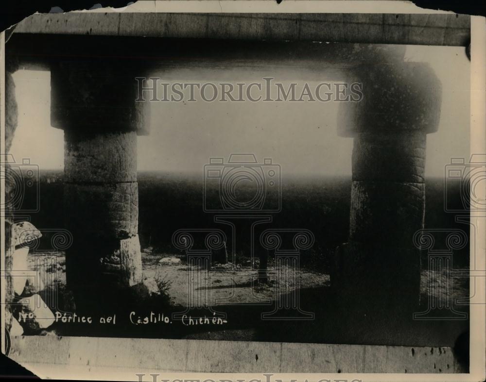 1926 Press Photo Stone Columns at the Portiet Del Castillo - nea20076 - Historic Images