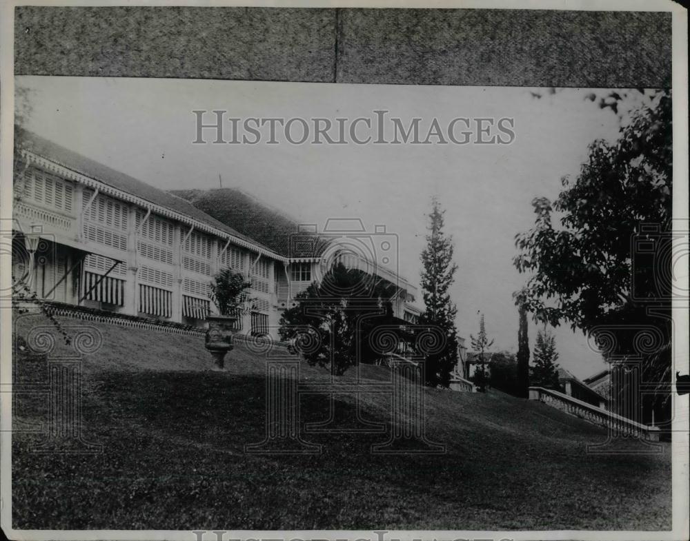 1930 Press Photo Sir Graham Sultan of Johones Palace Istana - nea23392 - Historic Images