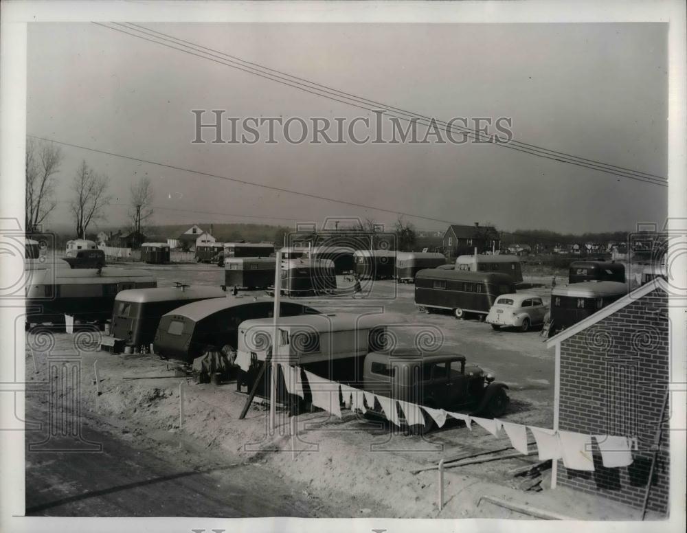 1944 Press Photo Workes of Defense Boom brings Maryland Housing Shortage. - Historic Images