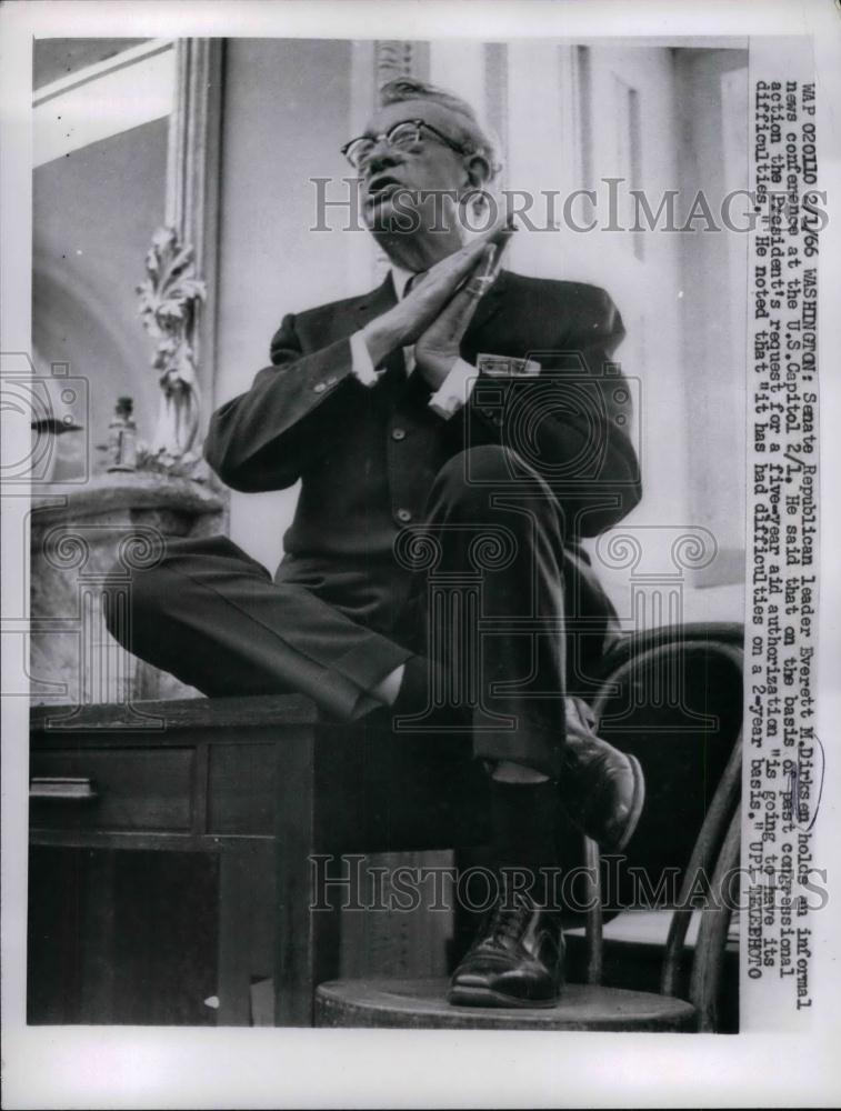 1966 Press Photo Senate Republican Leader Everett M. Dirksen - nea25624 - Historic Images