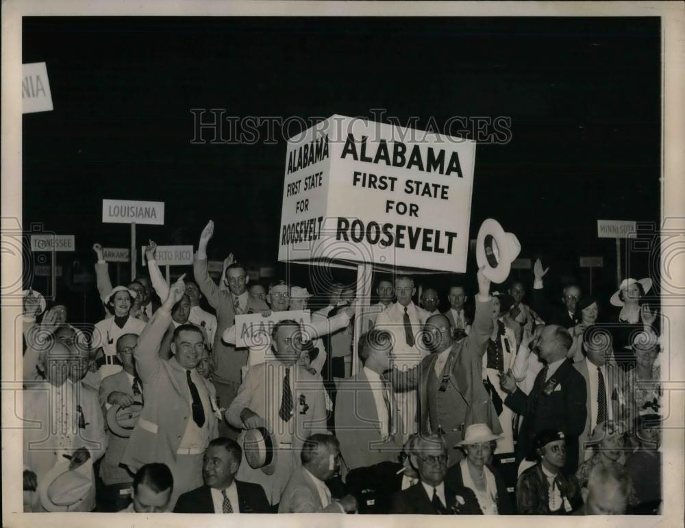 1936 Press Photo Democratic National Convention in Philadelphia - Historic Images