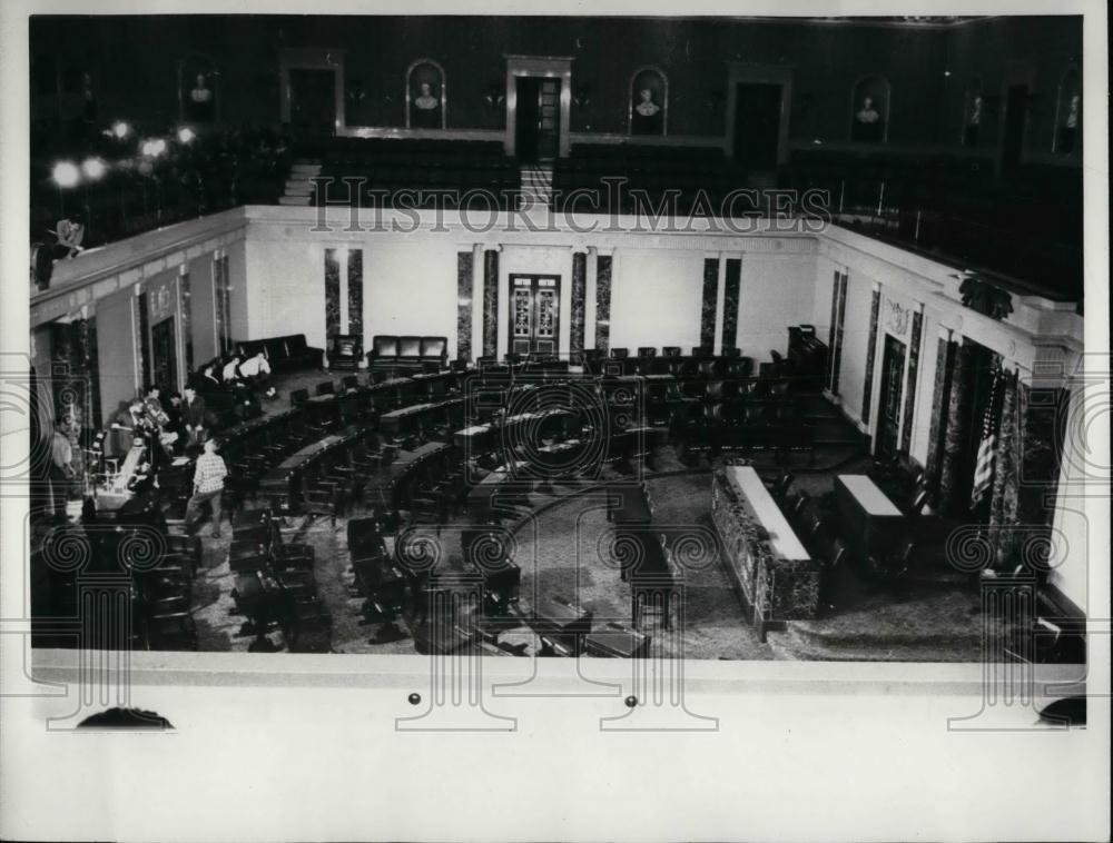 1964 Press Photo General View Of Senators Floor In Building - nea23026 - Historic Images