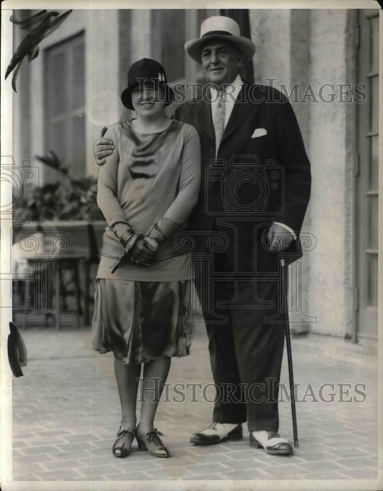 1931 Press Photo Mr &quot;Big Bill&quot; Edwards of NY politics &amp; his wife - nea25541 - Historic Images