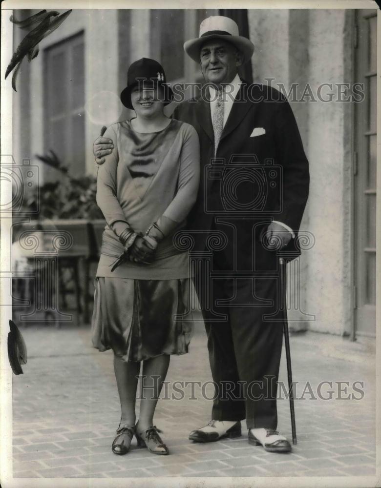 1931 Press Photo Mr "Big Bill" Edwards of NY politics & his wife - nea25541 - Historic Images