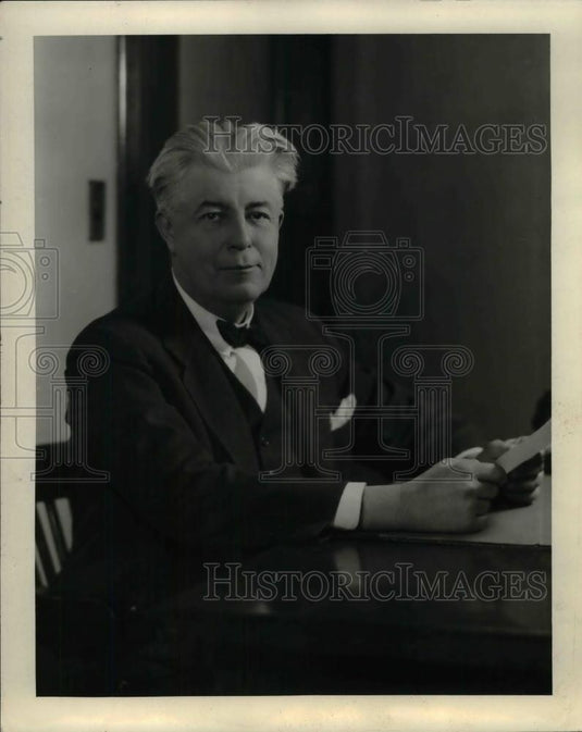 1936 Press Photo Municipal Court Judge Bradley Hull - nea19733 - Historic Images