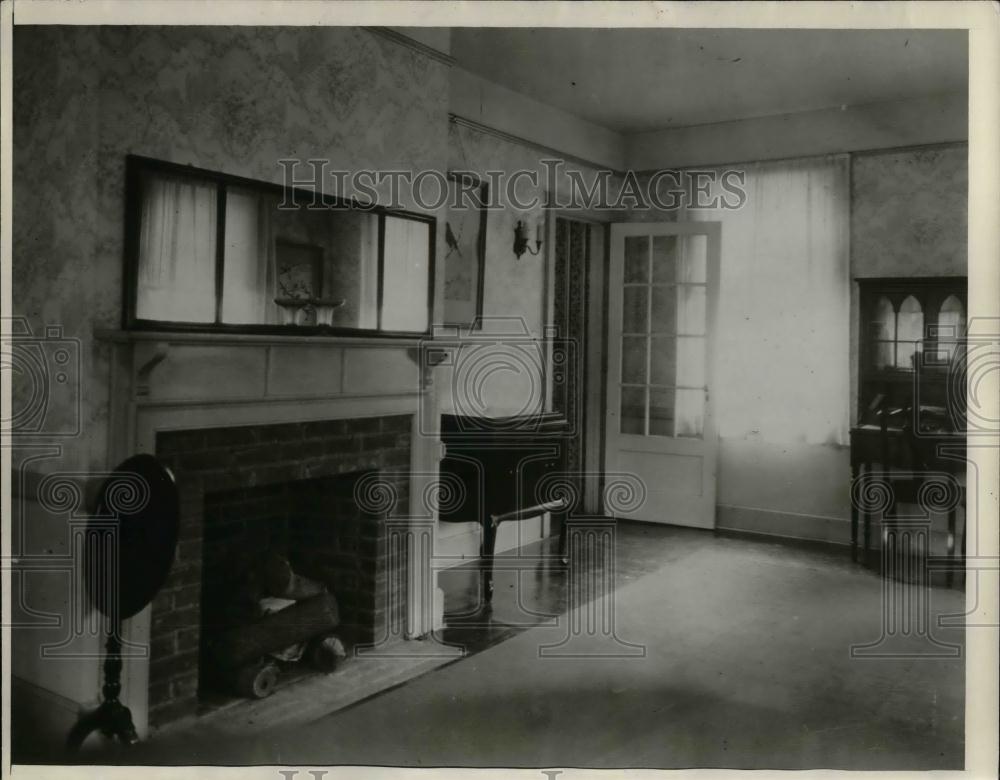 1937 Press Photo Living Room Model Little House - nea23560 - Historic Images