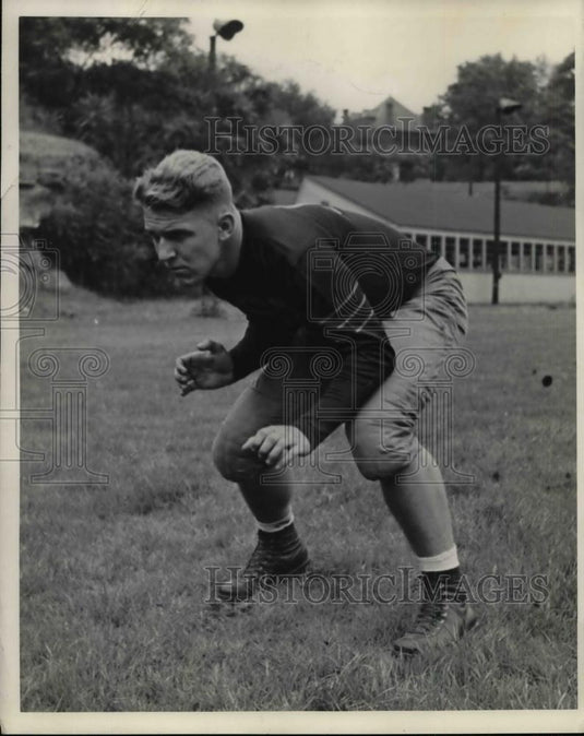 1939 Press Photo Carnegie Tech football tackle, Ted Pruger - nea15131 - Historic Images