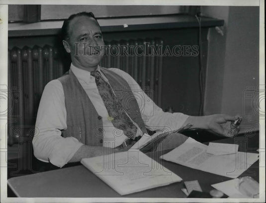 1933 Press Photo Alexander Johnston, brother of famous General Hugh Johnson - Historic Images