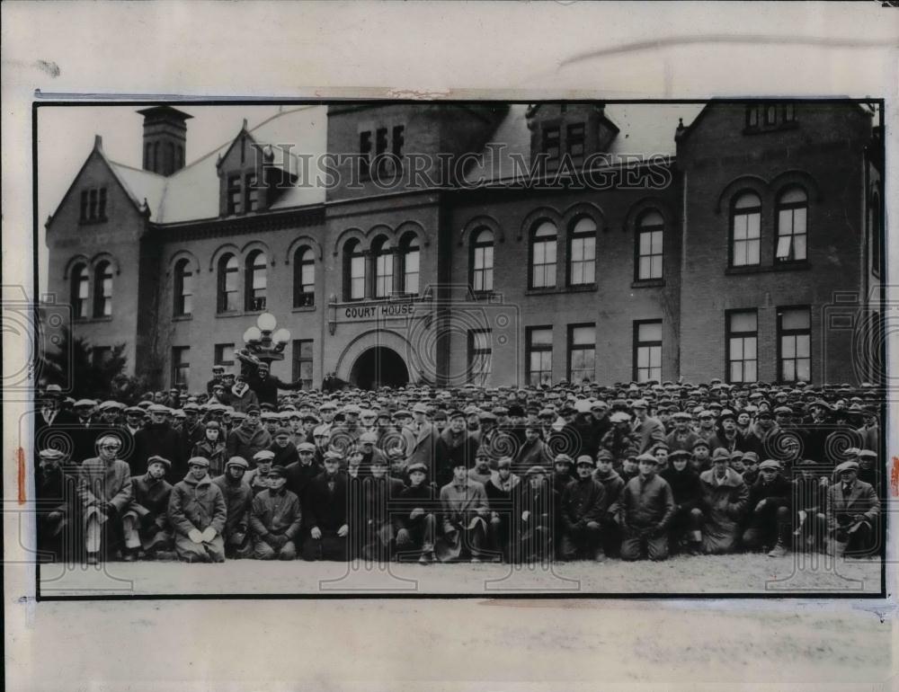 1933 Press Photo Three Thousand Farmers Gather To Protest In Madison Minnesota - Historic Images