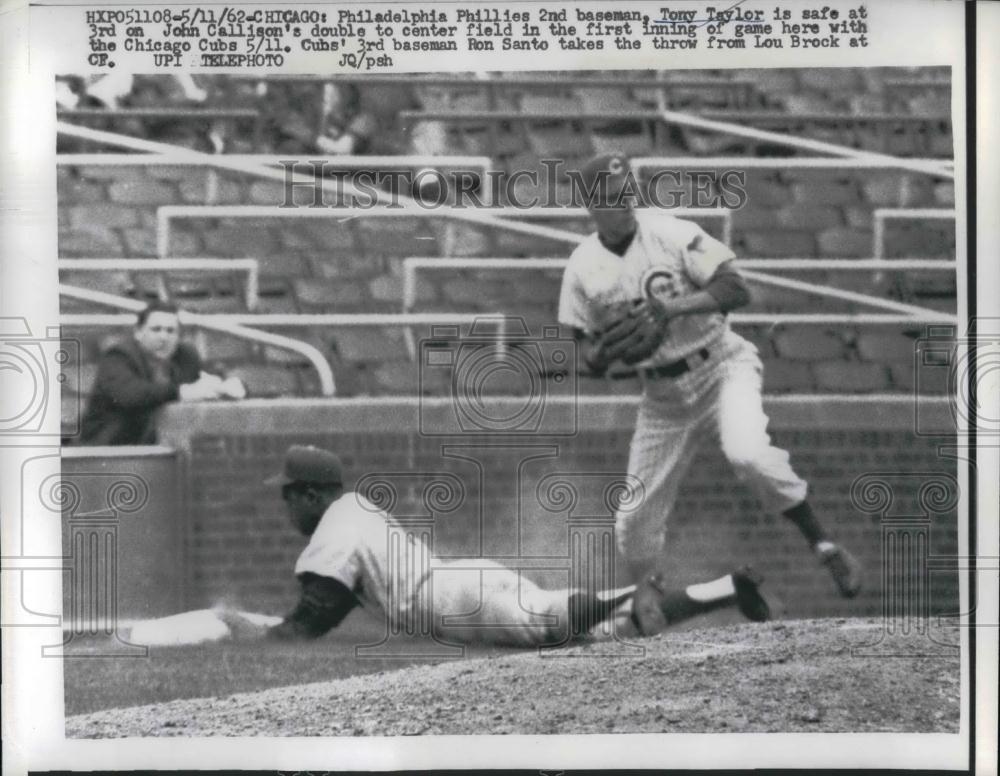 1962 Press Photo Phillies 2nd Baseman Tony Taylor - nea24326 - Historic Images