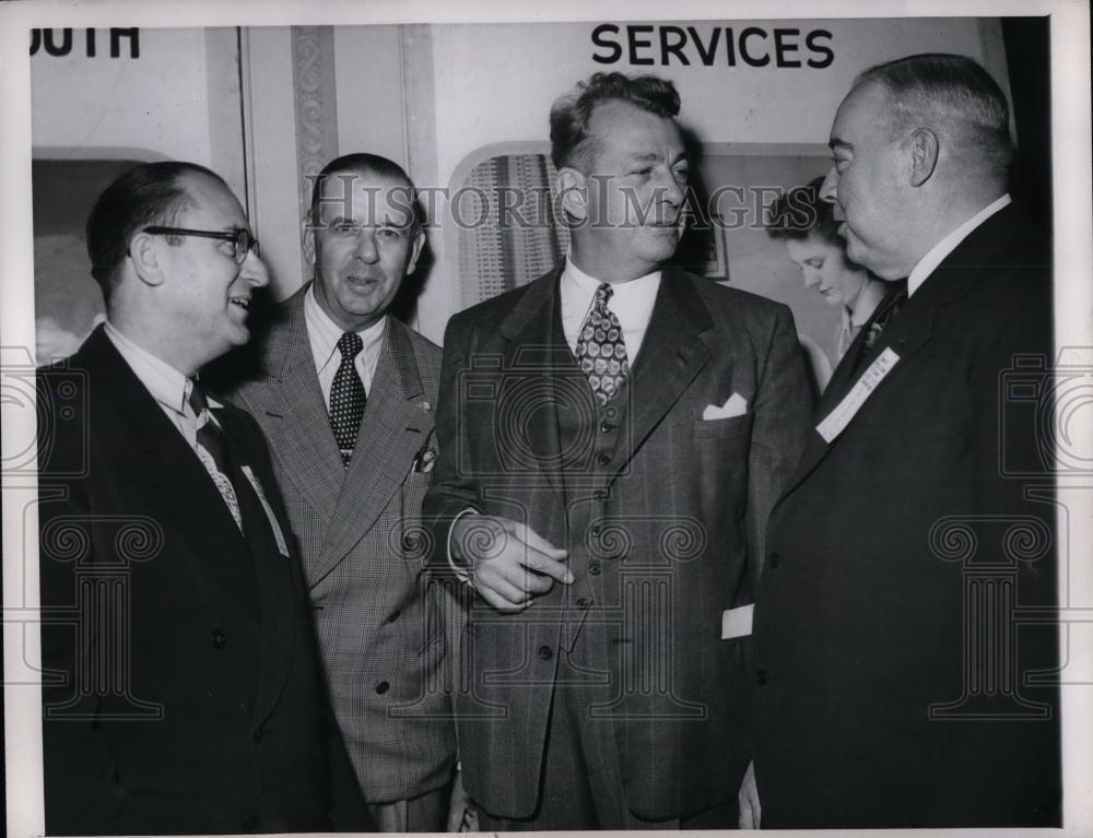 1950 Press Photo Sen.Everett Dirksen of Ill. with Republican Servicemen League - Historic Images