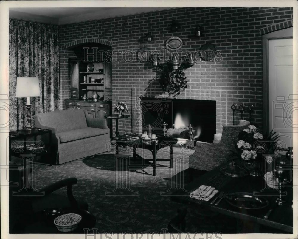 1963 Press Photo Designer Isabel Barringer Countryside Room - nea26475 - Historic Images