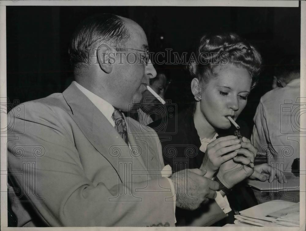 1946 Press Photo Surplus Propert Comm. Ben Fields &amp; Mary Brown - nea25433 - Historic Images