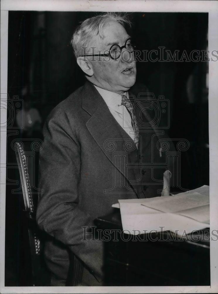 1935 Press Photo James Emery, General Counsel, National Assoc. Manufacturers - Historic Images