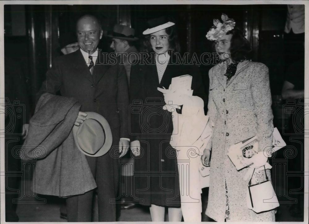 1939 Press Photo U.S. Ambassador William Bullitt, Daughter Anne, F. Kingsford - Historic Images