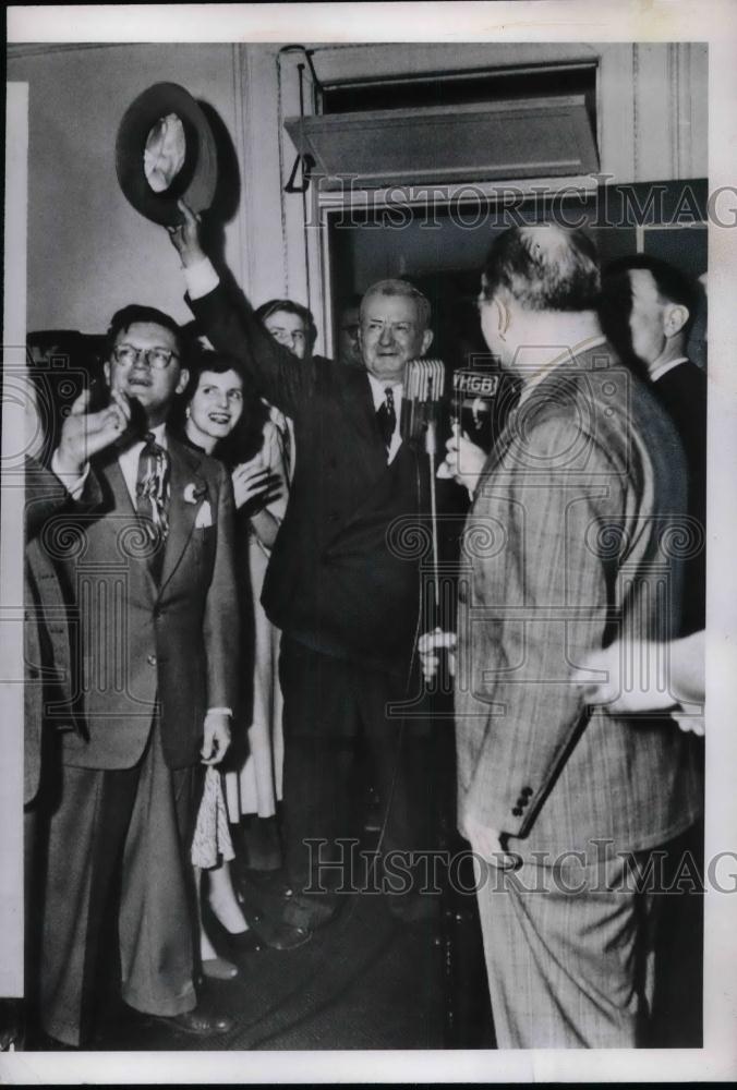 1950 Press Photo Gov. James Duff of Pa. at Republican Headquarters. - nea22138 - Historic Images