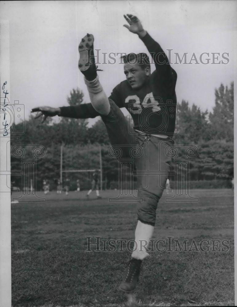 1938 Press Photo George Koepsell, Back of Univ. of Pennsylvania Football Team. - Historic Images