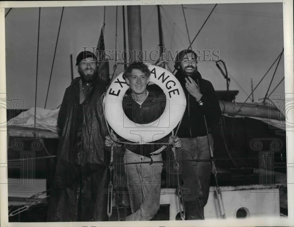 1938 Press Photo Iowa travellers end Sea trip in Southland after 10 months. - Historic Images