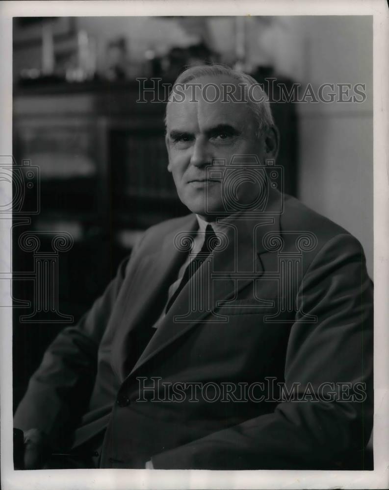 1953 Press Photo Clarence D Howe Canadian Defense Production Minister - Historic Images