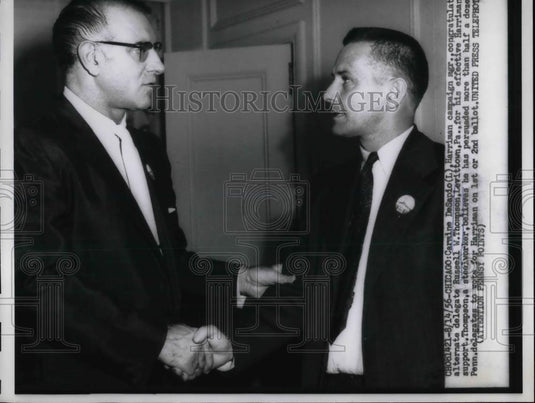 1956 Press Photo Carnine DeSpino, Russell Thompson - nea31248 - Historic Images