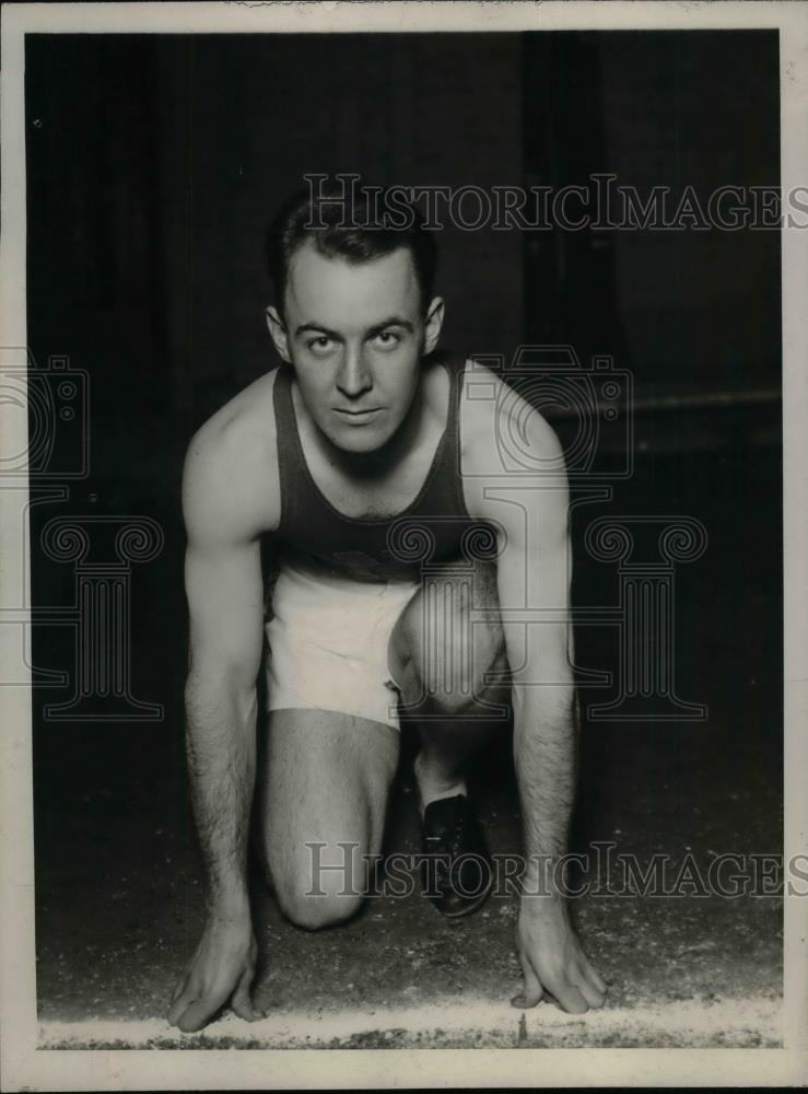 1929 Press Photo Track star Heruauseu at a meet - nea29459 - Historic Images