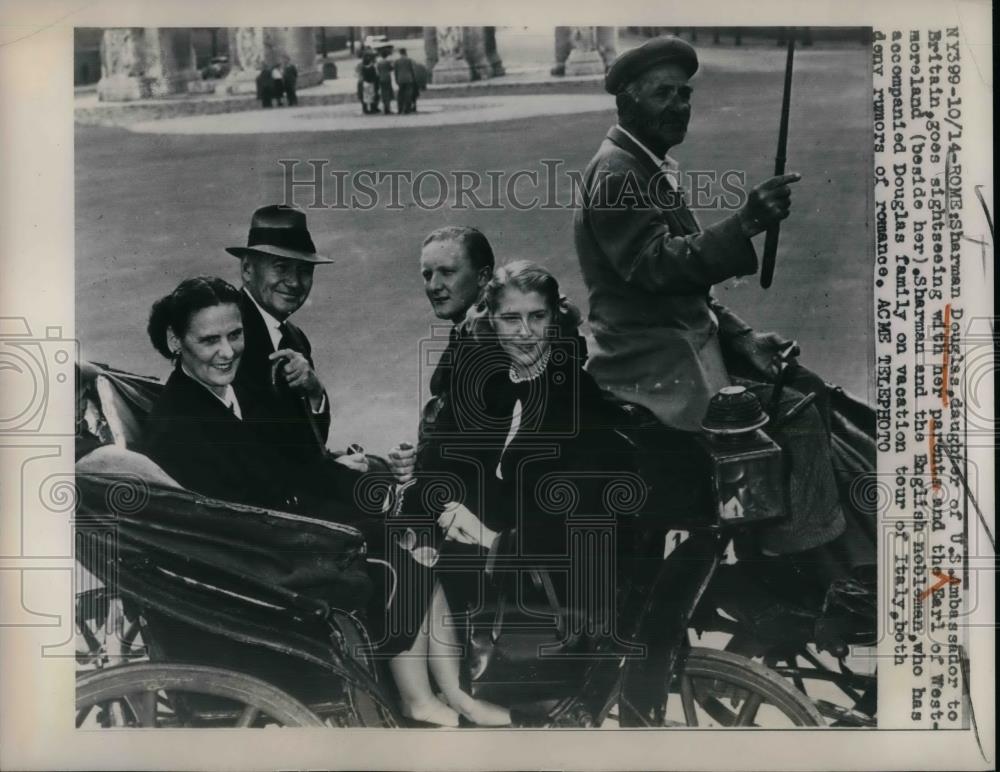 1949 Press Photo Sharman Douglas Daughter of Ambassador to Britian - nea32579 - Historic Images