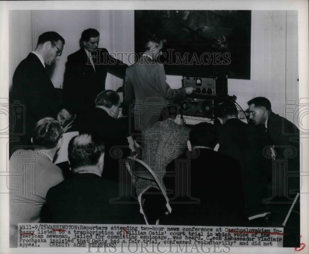 1951 Press Photo Czechoslvakian Embassy William Oatis Court Trial - nea32737 - Historic Images