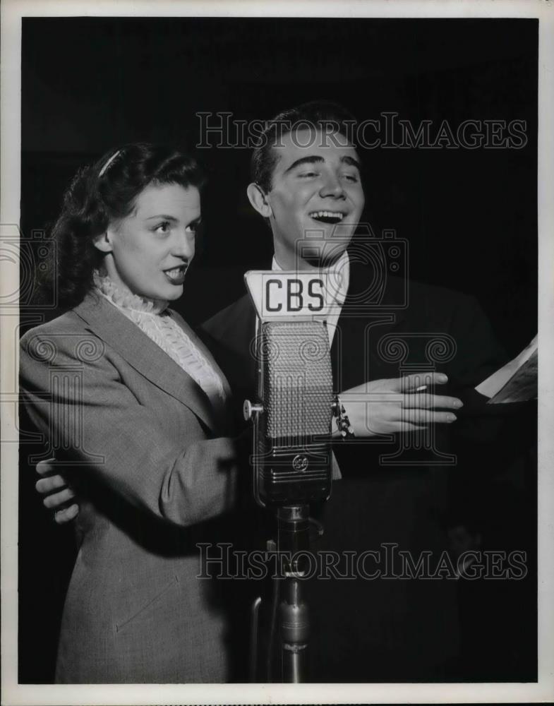 1950 Press Photo Eugenie Baird, Alan Dale, &quot;Sing It Again&quot; - Historic Images