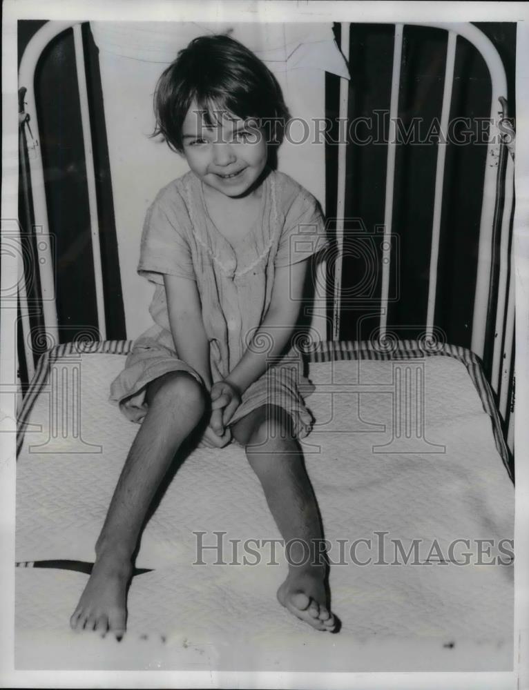 1950 Press Photo Polio Patient Ithaca New York Anne Love - nea29536 - Historic Images