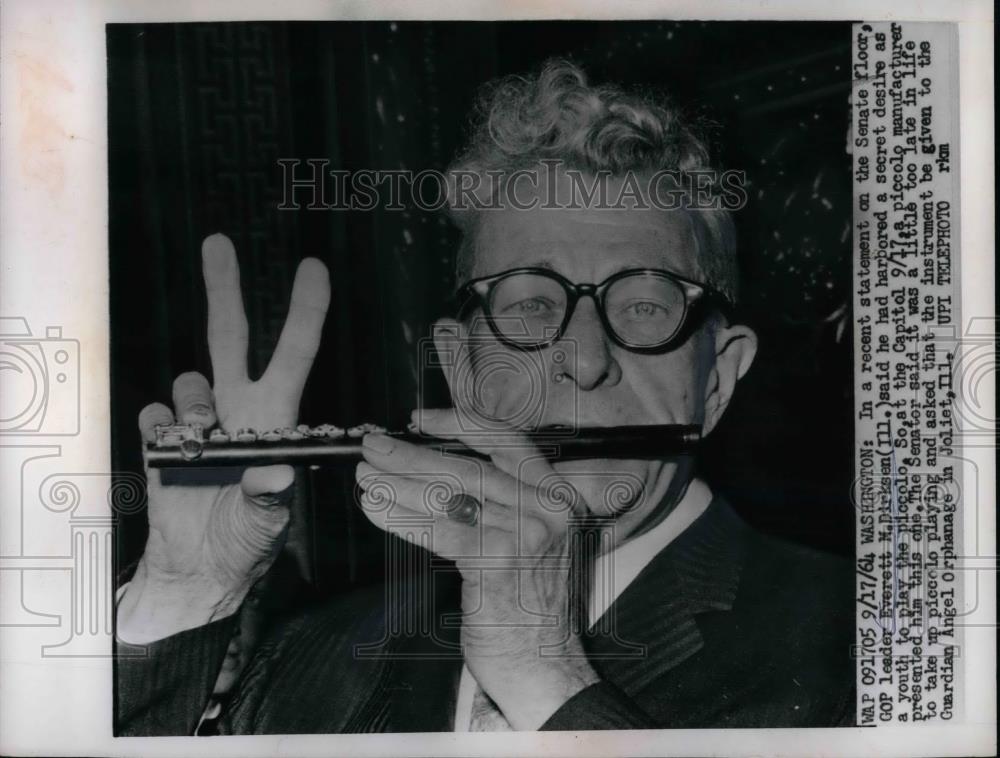 1964 Press Photo Senate GOP leader Everett M. Dirksen - nea31035 - Historic Images